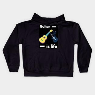 Guitar Is Life Kids Hoodie